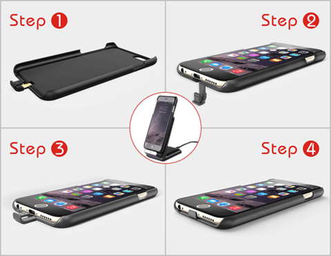 How to install a wireless charging adapter phone case