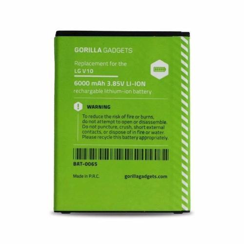 LG V10 Extended Life Replacement Battery (6000mAh) - Gorilla Gadgets