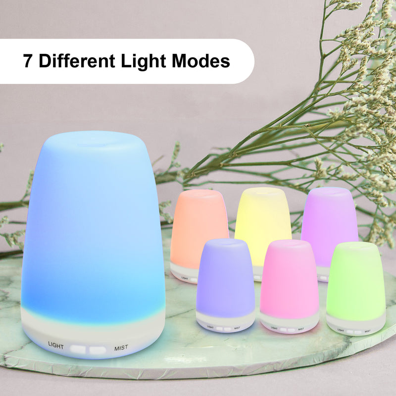 Aromatherapy Humidifier & Essential Oil Diffuser - 7 LED Color Lights