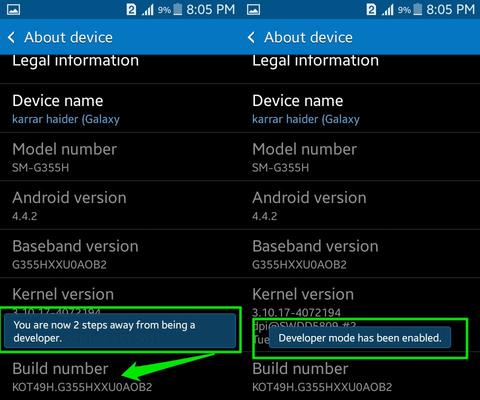 How to enable developer options on a Android phone