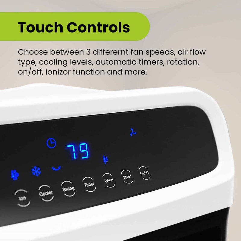 air cooler touch controls