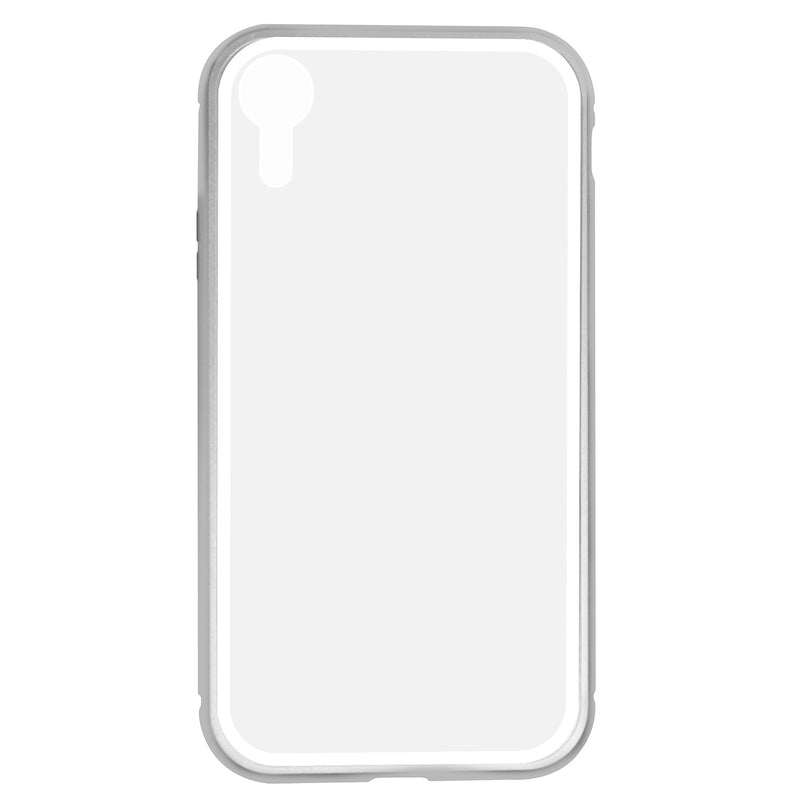 iPhone XR Case -  Magnetic Frame, Tempered Glass Back