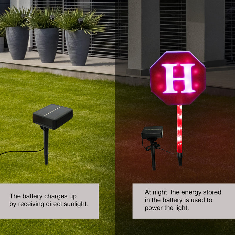 Home Signage Outdoor Solar Lights