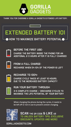 How to calibrate my extended life phone battery